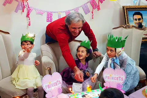 جشن تولد فرزندان شهدای مدافع حرم