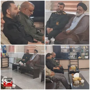 حضور سردار معین پور در ناحیه مقاومت بسیج ایذه