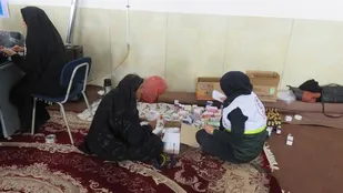 ویزیت و درمان رایگان بیماران منطقه عشایری سردشت