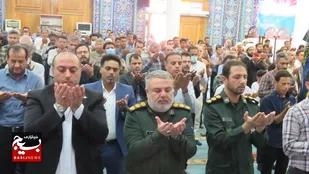 نماز جمعه جزیره مقاوم خارگ در روز قدس