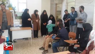 گزارش تصویری|دیداروعرض تبریک به دانش آموزان استثنایی پایگاه الزهراء ناحیه شهرستان خدابنده استان زنجان