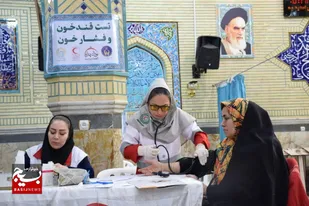 برپایی میز خدمت سلامت در مسجد حضرت صاحب&zwnj;الزمان (عج)، محله چهارصددستگاه