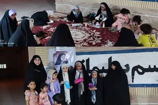 برگزاری ایستگاه نقاشی به مناسبت گرامیداشت هفته بسیج در چابهار