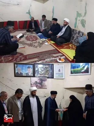 دیدارازخانواده شهیدکورش نیاکان در شهرستان لالی