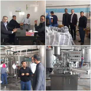 عارضه یابی و احیاء کارخانه لبن کوهسار بافت توسط مهندسین بسیجی استان کرمان