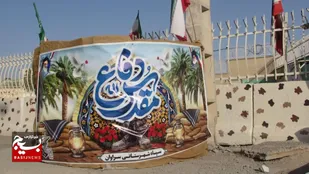 ساخت سنگر به مناسبت هفته دفاع مقدس در شهرستان سراوان&nbsp;