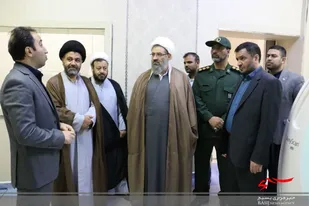 بازدید مسئول دفتر نمایندگی ولی فقیه در سپاه البرز از مرکز پت اسکن بیمارستان فرودگاه پیام