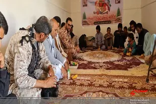 دیدار و تجلیل از خانواده شهدا در بخش بم&zwnj;پشت