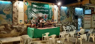 مراسم قرائت قرآن در پایگاه مقداد حوزه مقاومت بسیج فتح