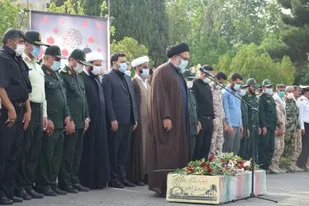 تدفین پیکر پاک شهید گمنام در صدا و سیمای مرکز کهگیلویه و بویراحمد