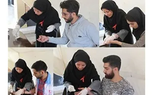 برپایی غرفه آموزش و اطلاع رسانی هپاتیت و تست رایگان ایدز در شاهرود
