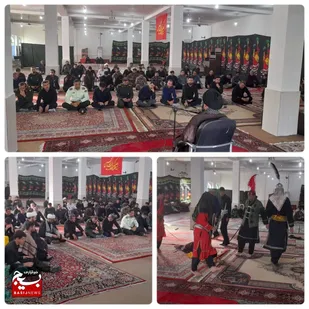 مراسم عزاداری سرور و سالار شهیدان حضرت امام حسین(علیه السلام ) روز ششم محرم در شهرستان اندیکا برگزار شد