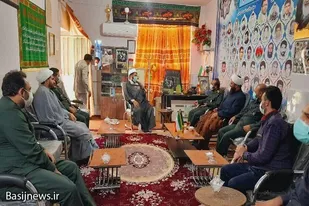 دیدار اعضای ستاد هفته بسیج با امام جمعه شهر بنجار