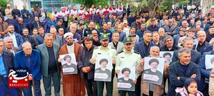 اجتماع عظیم اهالی مرزنشین شهرستان بیله سوار در سوگ شهدای خدمت