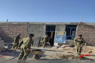 مرمت وبازسازی منزل محروم به همت گروه جهادی شهید بهشتی خاش