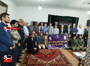 بازدید مسئول کانون بسیج مداحان سپاه تبریز از هیئت عزاداران یازهرا(س) تبریز