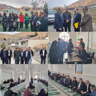 برگزاری میز خدمت به مناسبت دهه فجر در روستای موزرم با حضور مسئولین شهرستان دزپارت