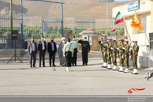 صبحگاه مشترک نیروهای نظامی در شهرستان سامان