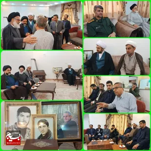 دیدار مسئولان شهرستان چالوس با خانواده شهید فردین جهاندارلاشکی