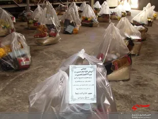 توزیع 215 بسته معیشتی به&zwnj;همت گردان&zwnj;های امام حسین(ع) نهاوند و کبودراهنگ
