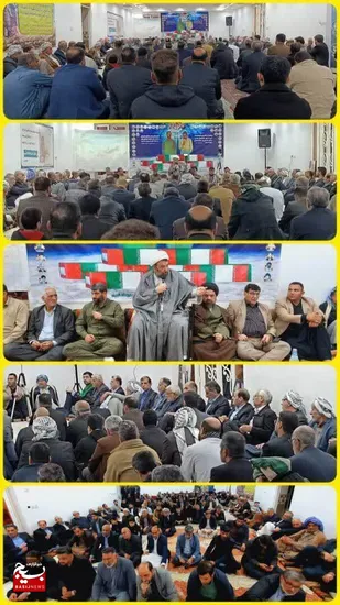 بیعت مجدد مردم منطقه زرگان در شرق اهواز با ولایت و شهدا