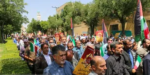 مردم چهارمحال و بختیاری انتقام را فریاد زدند+فیلم