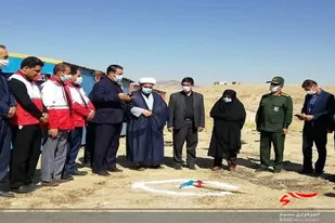 کلنگ احداث مرکز امدادی هلال&zwnj;احمر شهرستان چگنی به زمین زده شد