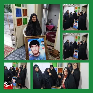دیدار با مادر شهید والامقام ولی ادیبی در عباس آباد انجام شد