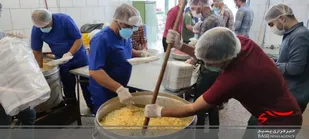 توزیع بیش از 2000 بسته غذایی در سامان