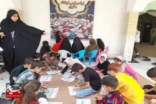 برپایی ایستگاه نقاشی ویژه کودکان در کنارک