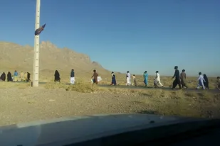 برگزاری همایش پیاده روی در شهرستان خاش