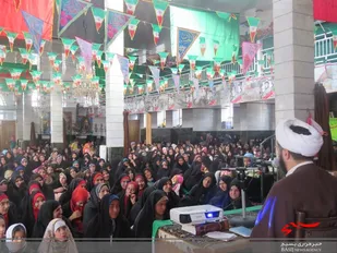 جشن بزرگ میلاد کوثر در برف انبار برگزار شد