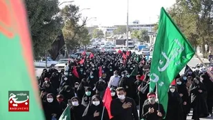 برگزاری آیین پیاده&zwnj;روی جاماندگان اربعین حسینی (ع) در اردبیل