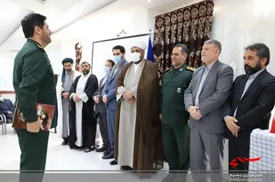 مراسم تکریم و معارفه فرمانده ناحیه مقاومت بسیج شهرستان نمین