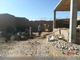 احداث منزل مسکونی برای یکی از نیازمندان روستای سینان اسفراین