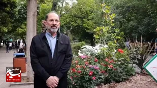 گفت وگوی متفاوت بسیجیان قمی با پدر شهید حدادیان در پارک قیطریه تهران + فیلم