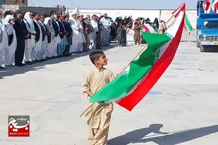 حضور پرشور مردم بخش مهرگان در راهپیمایی ۲۲بهمن،معادلات دشمنان رابه هم زد
