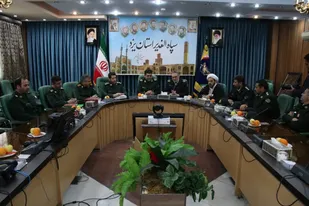 دیدار فرمانده نیروی انتظامی استان یزد با فرمانده سپاه الغدیر
