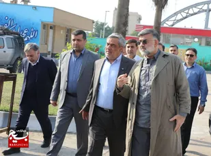 بازدید حمید بورد مدیرعامل شرکت ملی نفت ایران از قرار گاه راهیان نور مرکز بسیج کل وزارت نفت در شهر اهواز