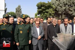 المان شهدای گمنام شهرستان چهارباغ به بهره برداری رسید