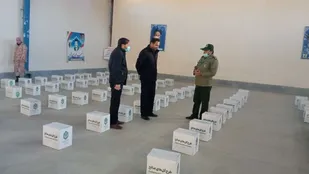 توزیع 280 بسته معیشتی در بین خانواده های چالدران