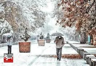 بارش برف و باران در اغلب مناطق کشور/کاهش محسوس دما در روزهای آینده
