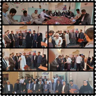 برگزاری نشست خبری شهردار و اعضای شورای اسلامی شهر به مناسبت روز خبرنگار در محل اقامتگاه بومگردی تایباد