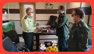 تجلیل فرمانده سپاه ری از سرکلانتر شهرستان ری