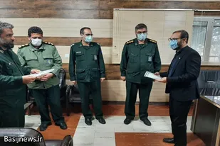 تجلیل از خبرنگاران افتخاری خبرگزاری بسیج در اسدآباد