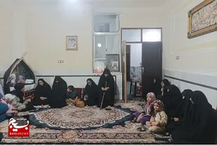 دیدار بسیجیان حوزه شهدای وحدت با خانواده شهیدان نارویی