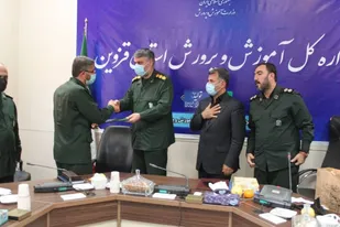 مسوول سازمان بسیج دانش آموزی استان قزوین معارفه شد