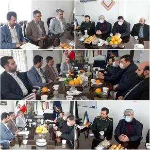 دیدار مسئولان پیشوا با فرمانده سپاه به مناسبت روز پاسدار