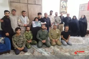دیدار با خانواده شهید امیر زاده در اهرم