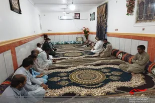 دیدار و تجلیل از خانواده شهید محمد اسلام زومکزهی دربخش پسکوه شهرستان سیب و سوران